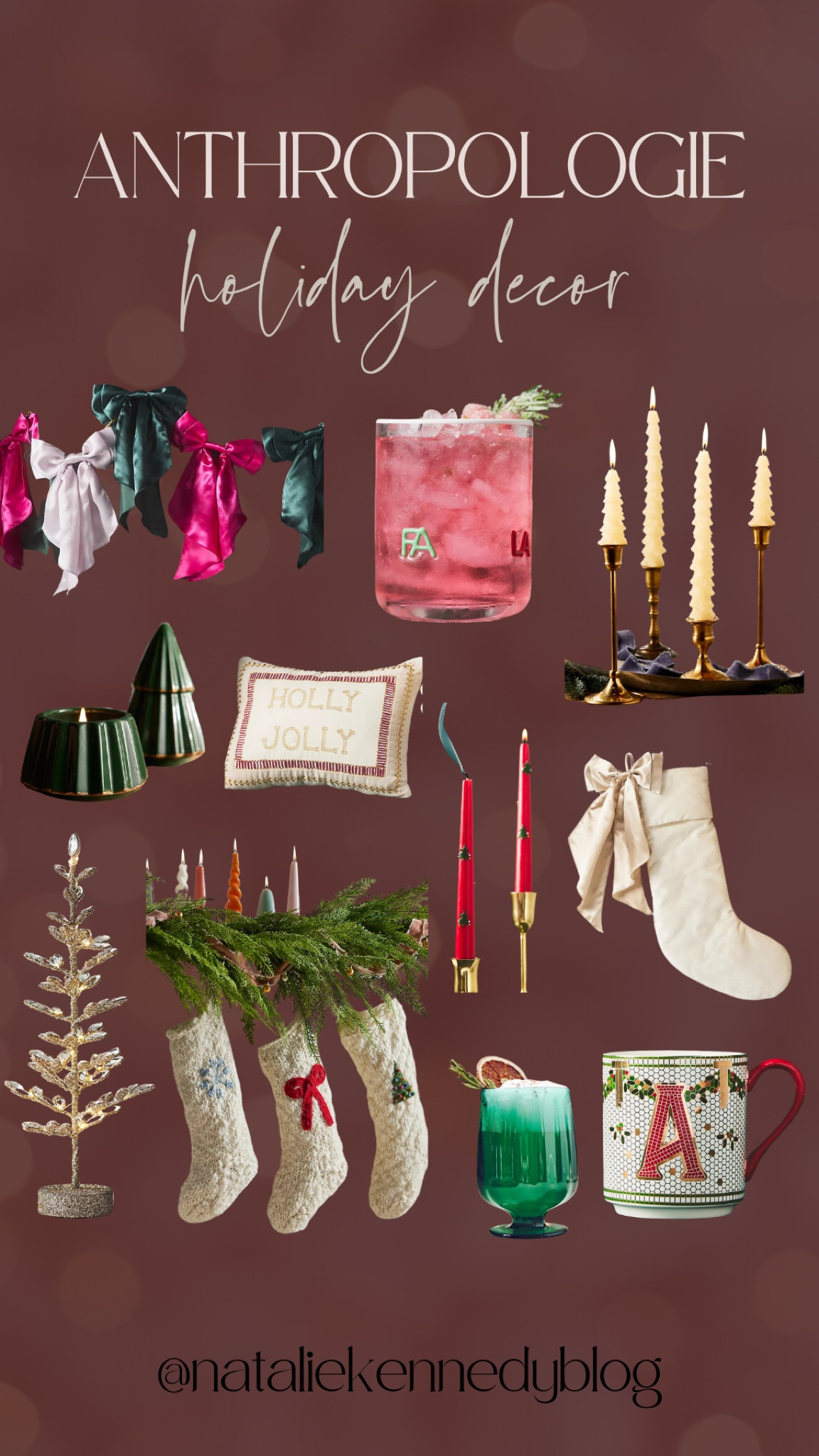 So much cute holiday decor at Anthropologie right now! 🥳