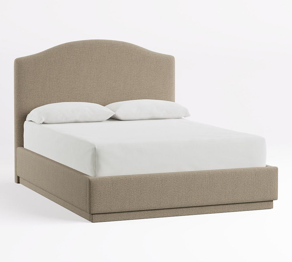 Hampton Upholstered Curved Bed | Pottery Barn (US)