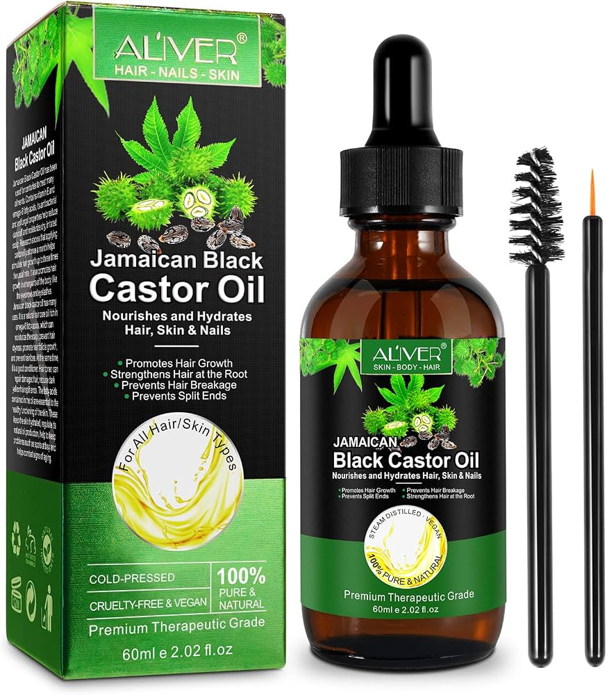Yecuce Organic Castor Oil(2.02 Fl Oz),One Single Ingredient Cold Pressed Castor Oil,Stimulate Thi... | Amazon (US)