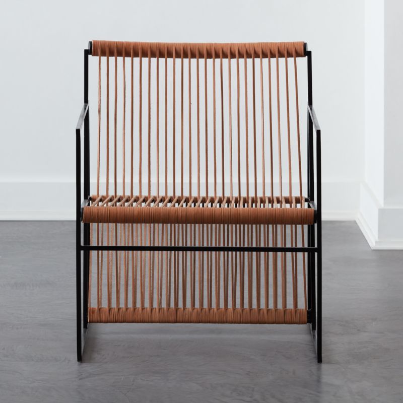 Loom Leather Lounge Chair | CB2 | CB2