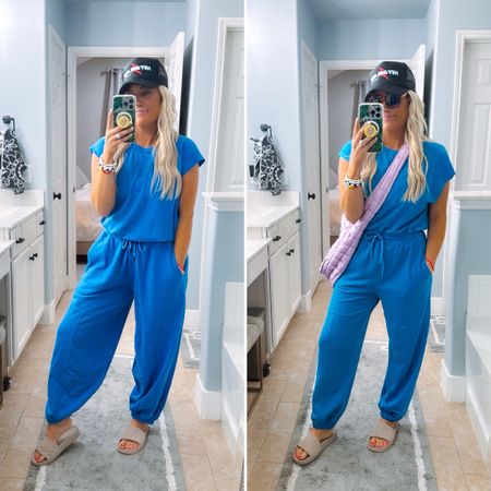 Look for less viral jumpsuit!!!! 
Left/Free people - size small 
Right/Amazon - size small 
I personally like the Amazon one better and it’s ON SALE!

#LTKtravel #LTKstyletip #LTKsalealert
