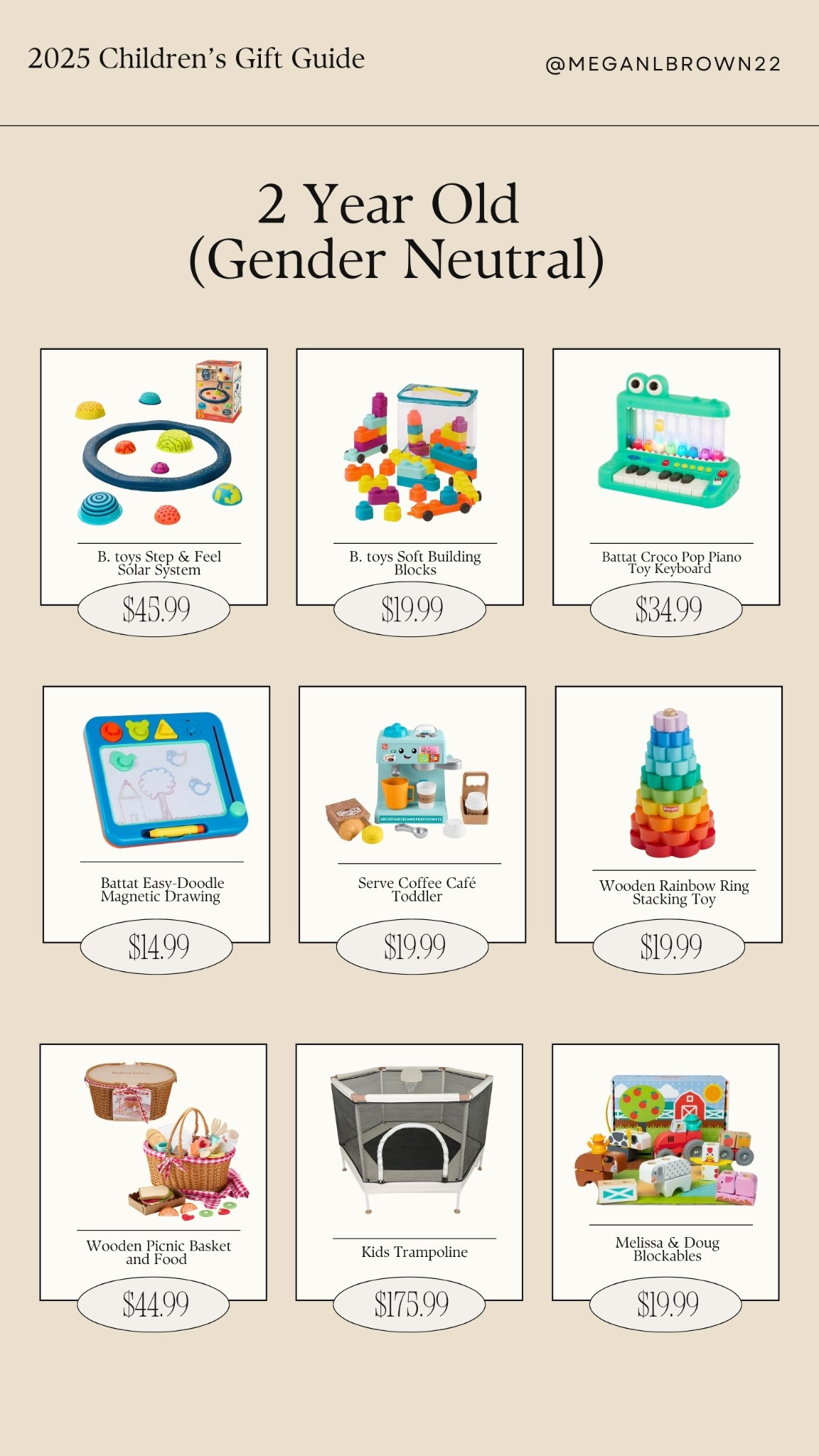 2025 gift guides for 2 year old, gender neutral toy gift ideas for Christmas this year #giftguide #toysforchristmas 

#LTKBaby #LTKKids #LTKFamily