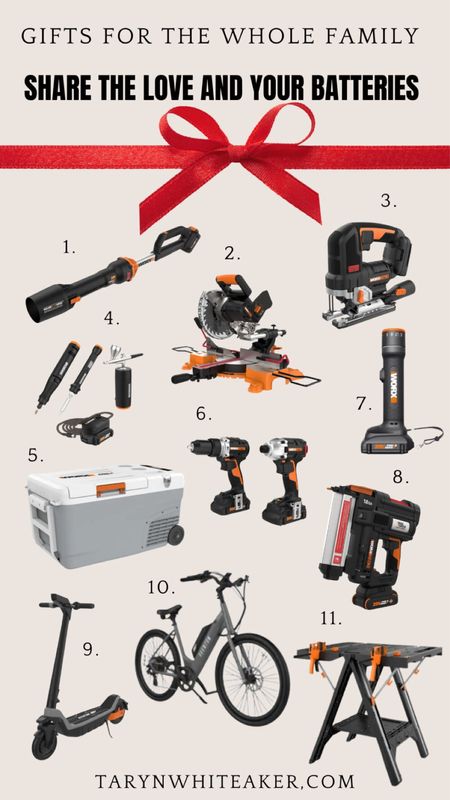 Worx tools for the whole family! Worx Power Share Batteries work on everything! 

#LTKfamily #LTKhome #LTKGiftGuide