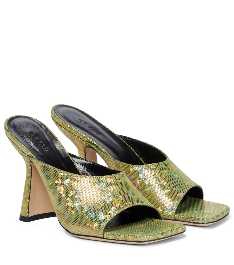 Zaya holographic leather sandals | Mytheresa (INTL)