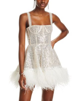 Mademoiselle Beaded Bustier Mini Dress | Bloomingdale's (US)