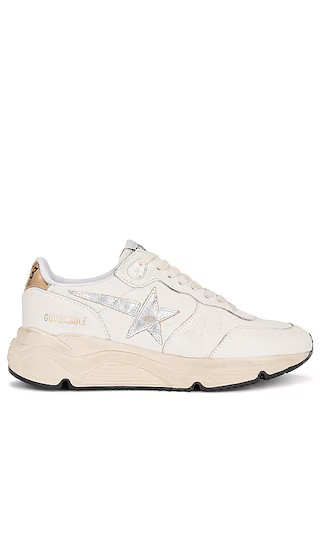 Running Sneaker in White, Silver, & Gold | Revolve Clothing (Global)