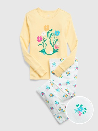 Kids 100% Organic Cotton Bunny PJ Set | Gap (US)