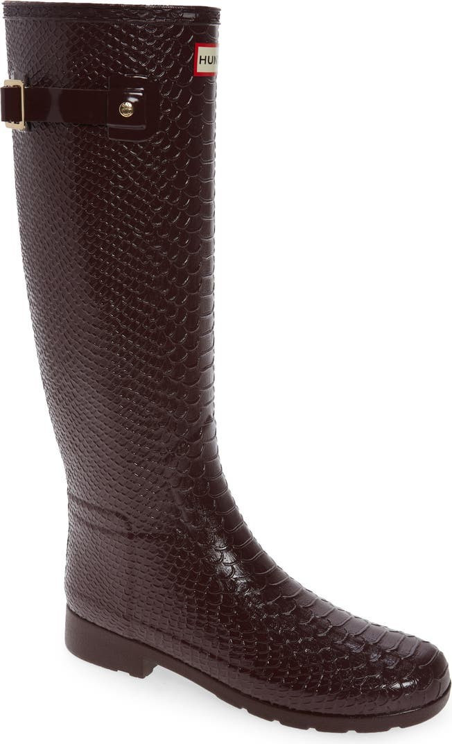 Original Embossed Refined Tall Waterproof Rain Boot | Nordstrom | Nordstrom