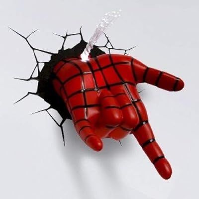 3D Wall Art Nightlight - Spiderman Hand | Amazon (US)