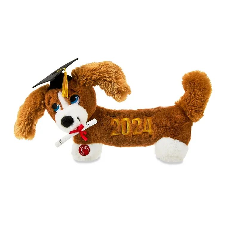 Graduation 2024 Animated 13-Inch Plush Flapping Ear Dog, Brown, by Way To Celebrate - Walmart.com | Walmart (US)