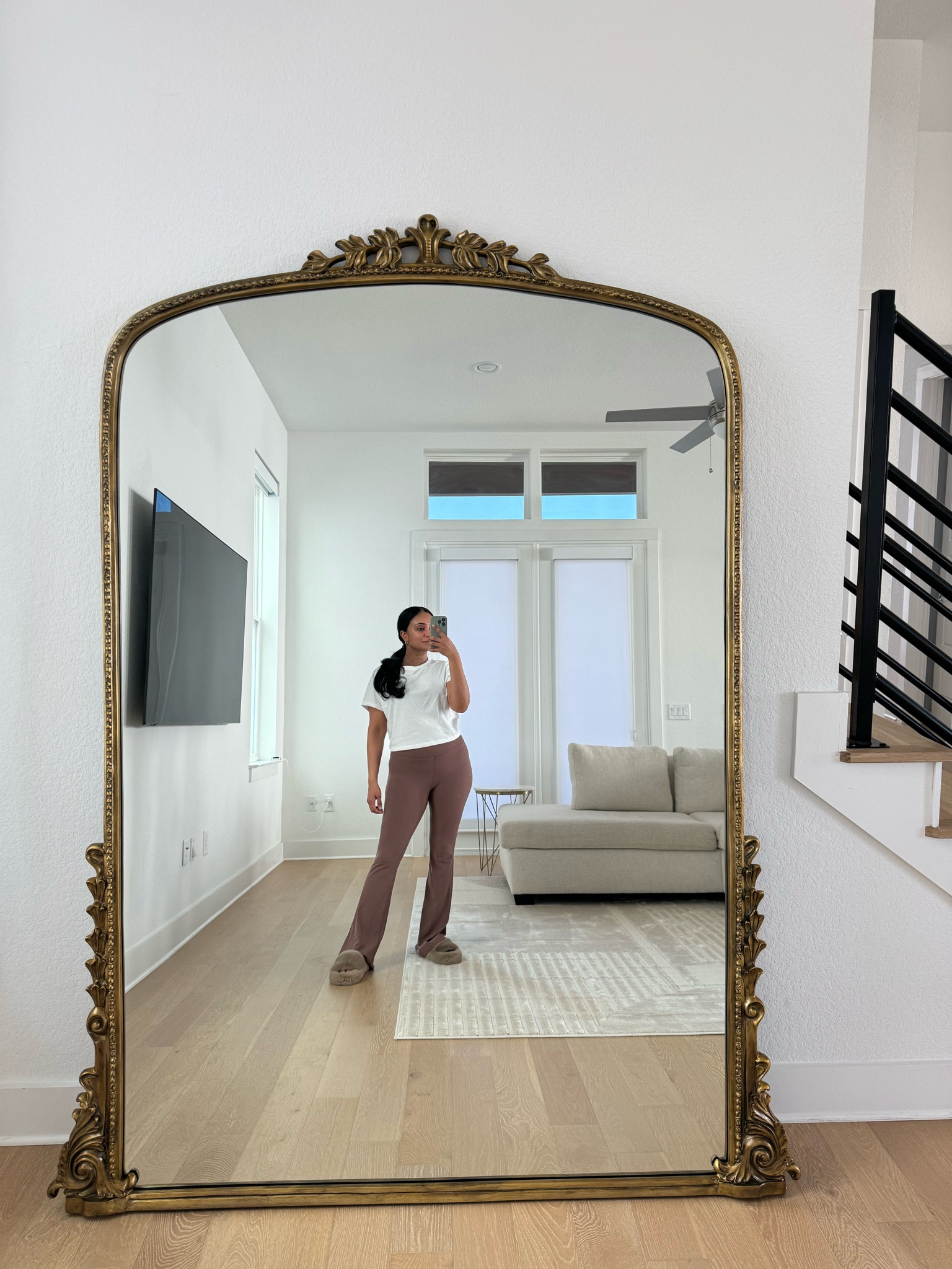 Amazon slippers - they do run a bit big but I don't mind it! 

#LTKhome