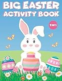 Big Easter Activity Book 5 in 1: Coloring, Dot to Dot, Mazes, Word Search, Scissors Skills Workbook  | Amazon (US)