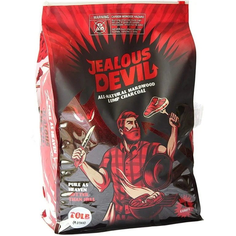 Jealous Devil 100% Natural Hardwood Lump Charcoal Quebracho Blanco - Restaurant Quality 20-Pounds | Walmart (US)