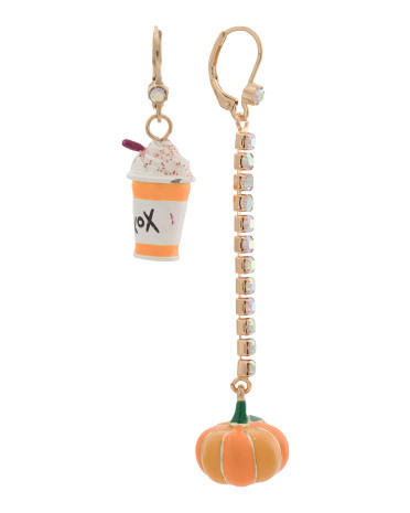 Pumpkin Spice Mismatched Earrings | TJ Maxx