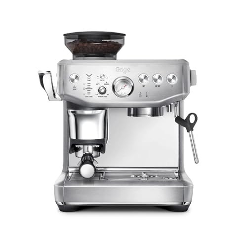 Sage - The Barista Express Impress - Bean to Cup Coffee Machine with Grinder and Milk Frother, 9 bar, PID Temperature Control, 1850 W, Cappucino, Espresso Maker,With Milk Jug, Brushed Stainless Steel | Amazon (UK)