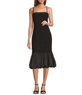 ASTR the Label Brittnea Square Neck Spaghetti Straps Bubble Hem Bodycon Dress | Dillard's | Dillard's