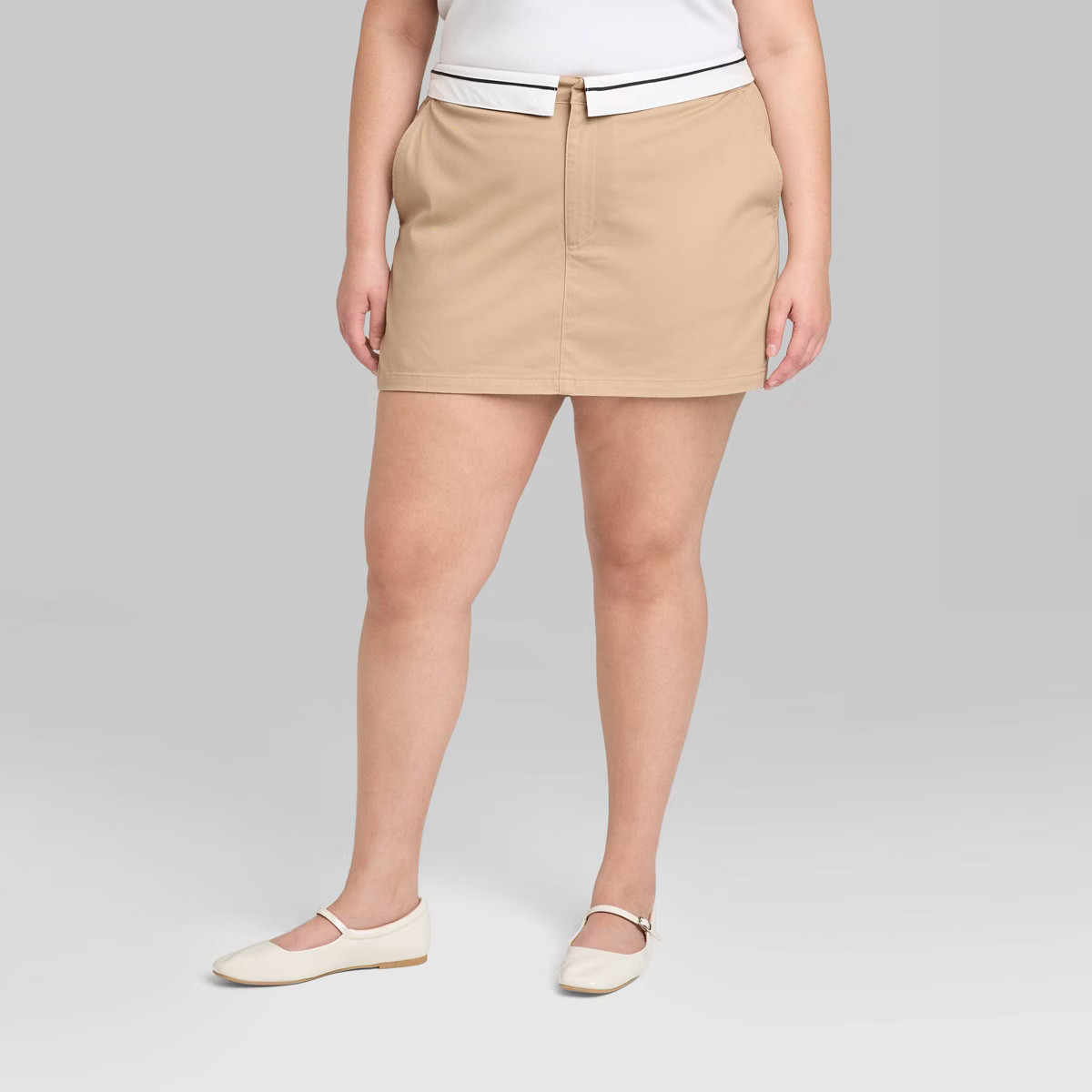 Women's Foldover Chino Skort - Wild Fable™ | Target