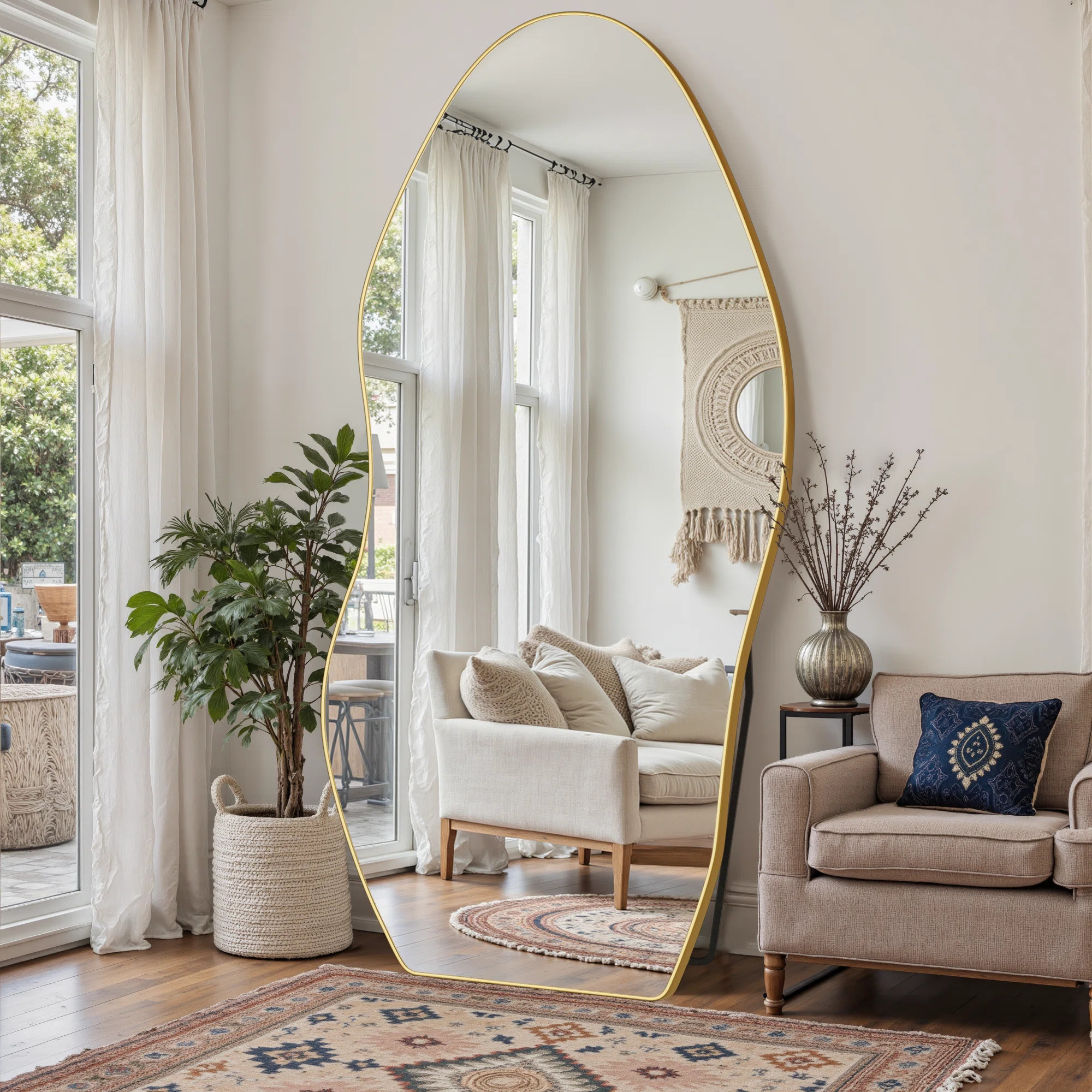 Whimsical Foot-Shaped Full-Length Mirror with Safety Frame | Wayfair North America