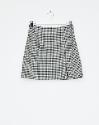 Check High Waist Skirt in Print | Glassons | Glassons (AU & NZ)
