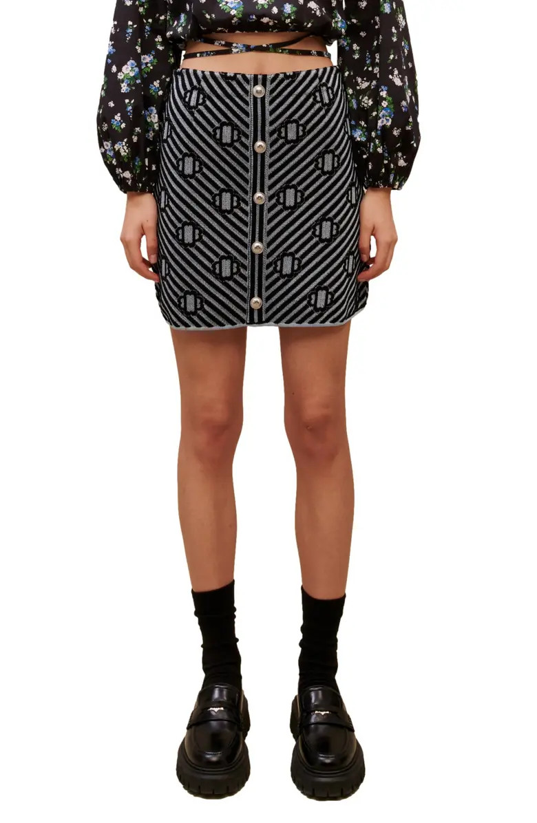 maje Jasmina Metallic Jacquard Skirt | Nordstromrack | Nordstrom Rack