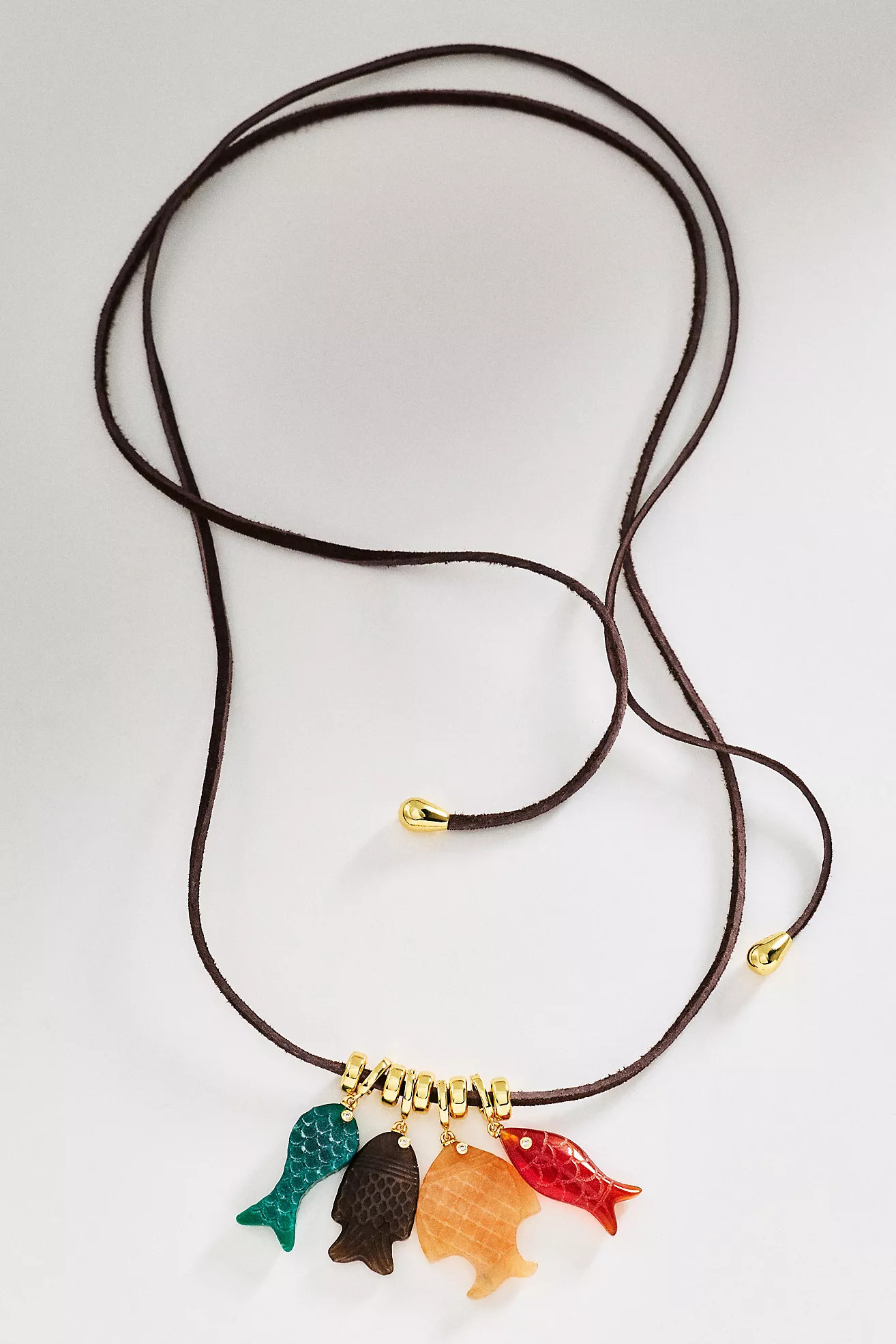 Éliou Fish Charm Wrap Necklace | Anthropologie (US)