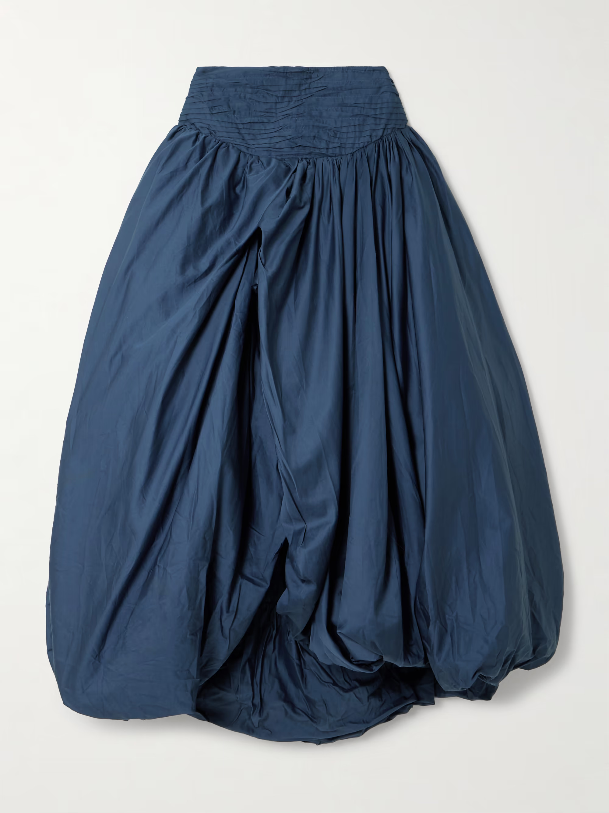 Violette ruched gathered cotton maxi skirt | NET-A-PORTER (US)