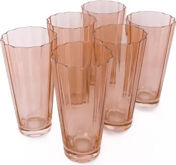 Estelle Colored Glass Sunday Set of 6 Highball Glasses | Nordstrom | Nordstrom