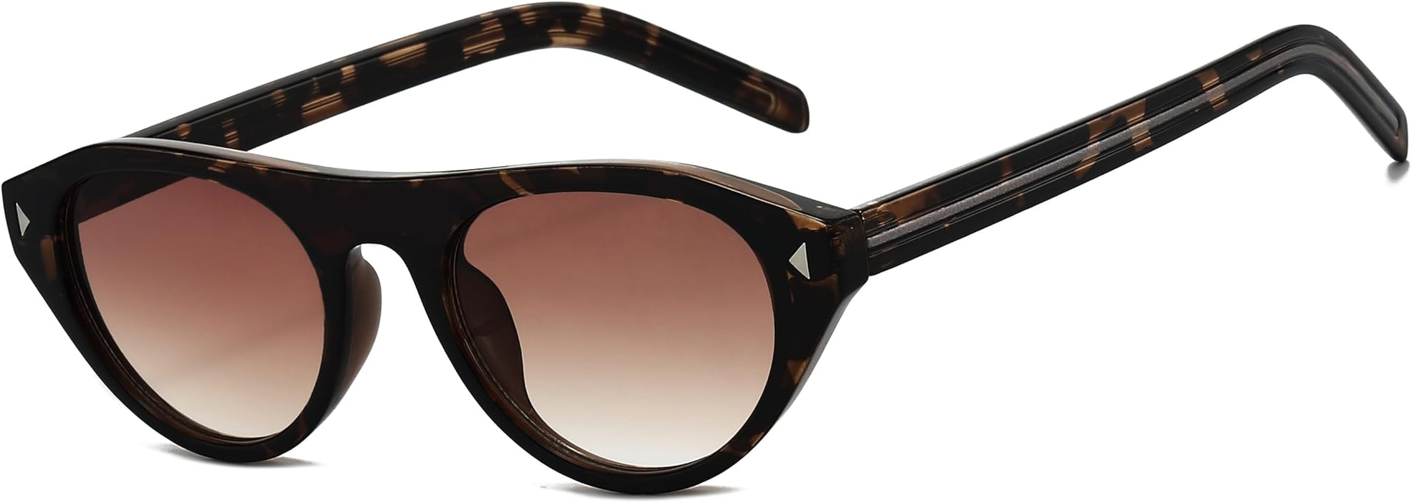 Verfimaci Retro Oval Cat Eye Sunglasses for Women Men,Trendy Cateye Shades Small Narrow Vintage S... | Amazon (US)