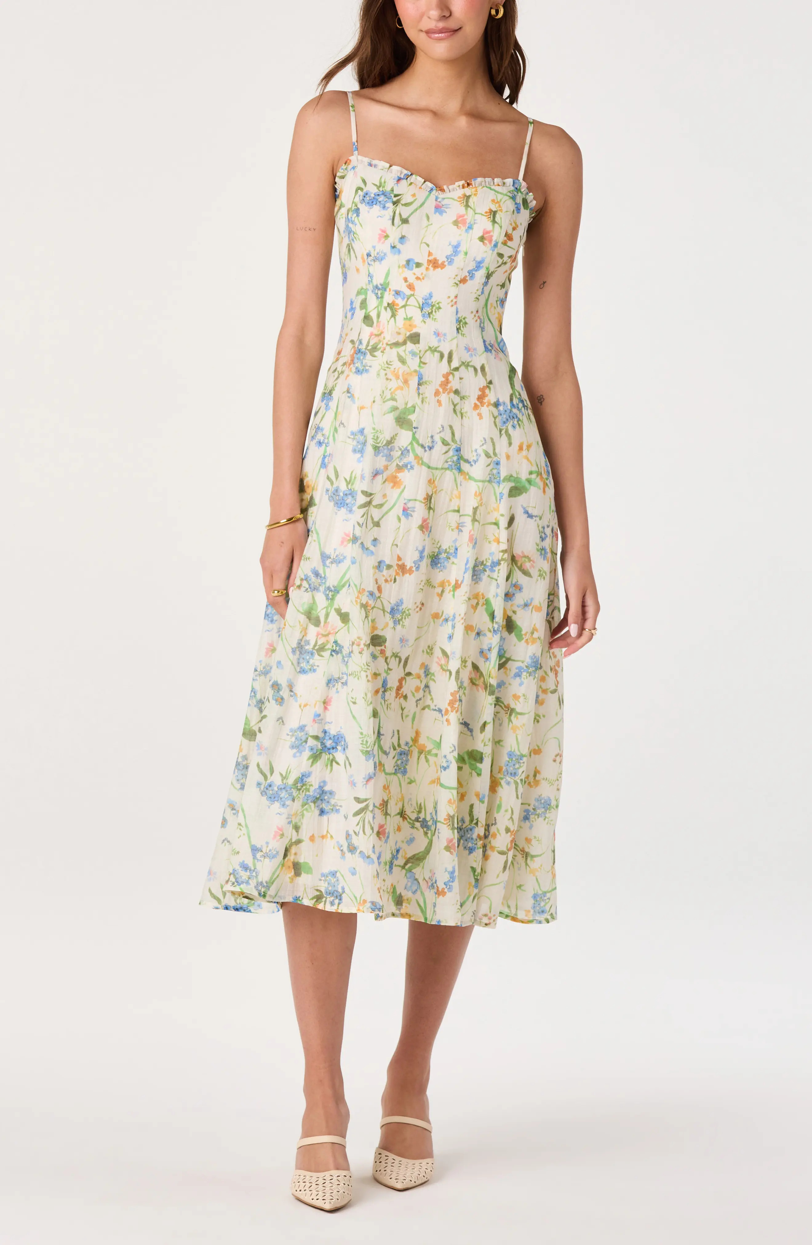 Jaylynn Ruffle Seamed Dress (Women) | Nordstrom | Nordstrom