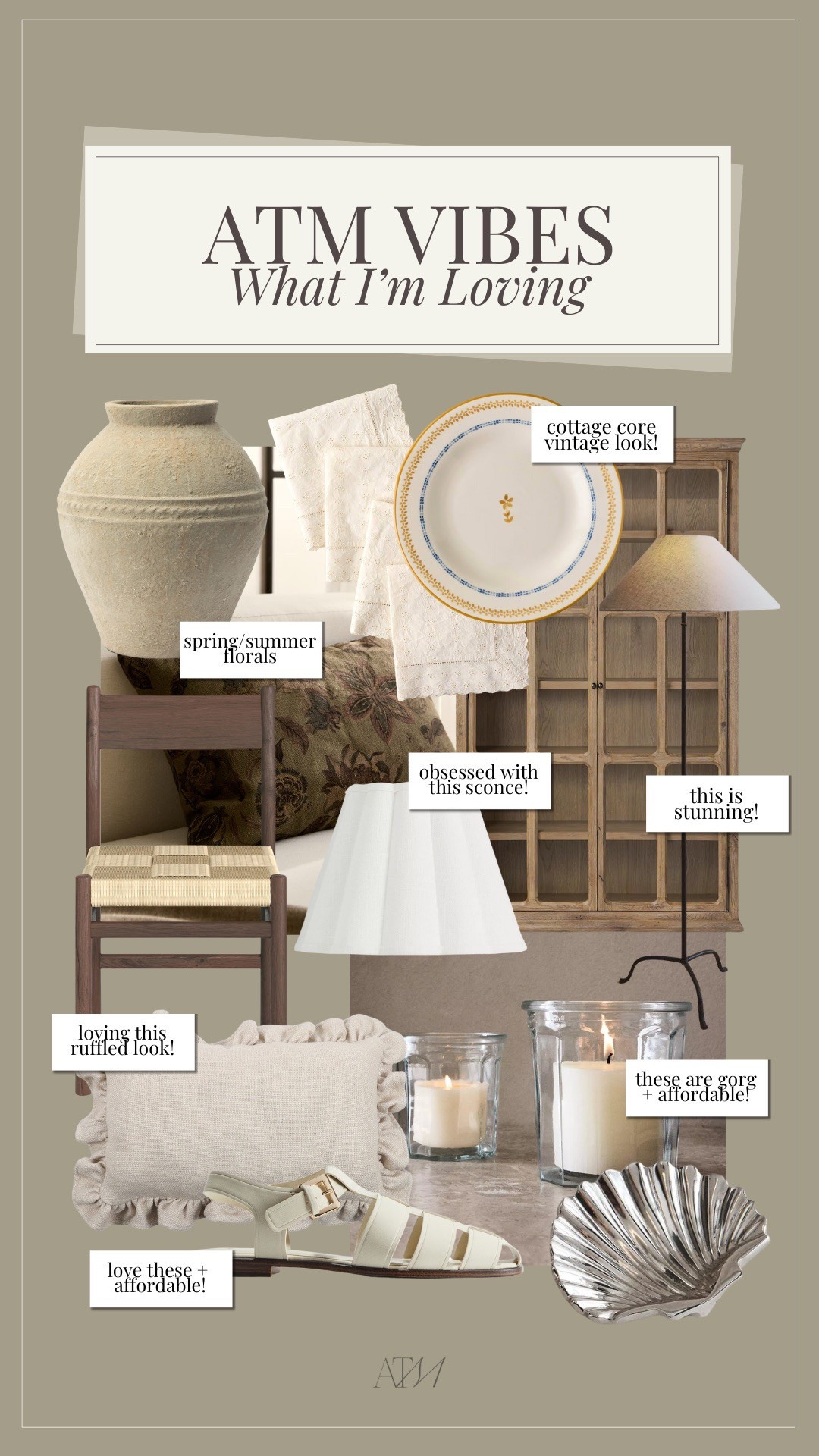 ATM Vibes - What I’m Loving!

trending home, zara home, anthropologie home, mango, h&m, rustic modern home, earthy home, seasonal home 

#LTKHome #LTKStyleTip #LTKSeasonal