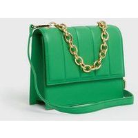 Green Quilted Chain Shoulder Bag New Look | New Look (UK)