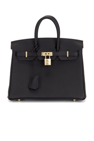 Hermes Togo Birkin 25 Handbag in Black | FWRD 