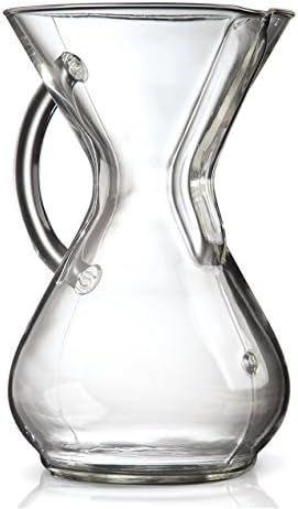 Chemex Pour-Over Glass Coffeemaker - Glass Handle Series - 6-Cup - Exclusive Packaging | Amazon (US)