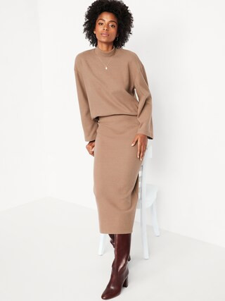 Cozy Mock-Neck Tunic Sweater | Old Navy (US)