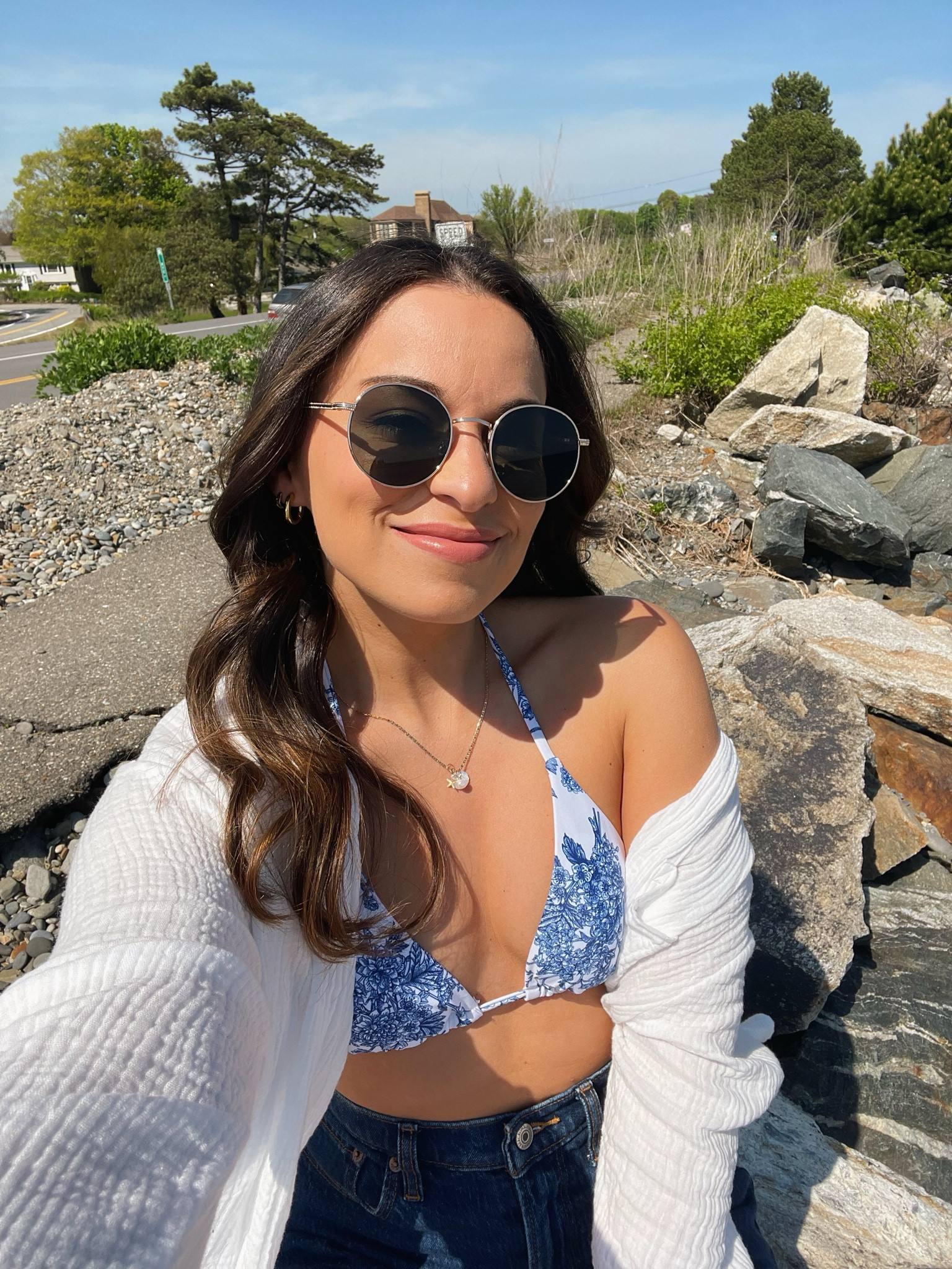 Beach outfit :)

Bikini, floral bikini, high waisted bikini, linen shirt, Abercrombie shorts, Lulus, round sunglasses, vacation outfit, beach vacation outfit, pool outfit, bathing suit, swimsuit

#LTKfindsunder100 #LTKSeasonal #LTKtravel