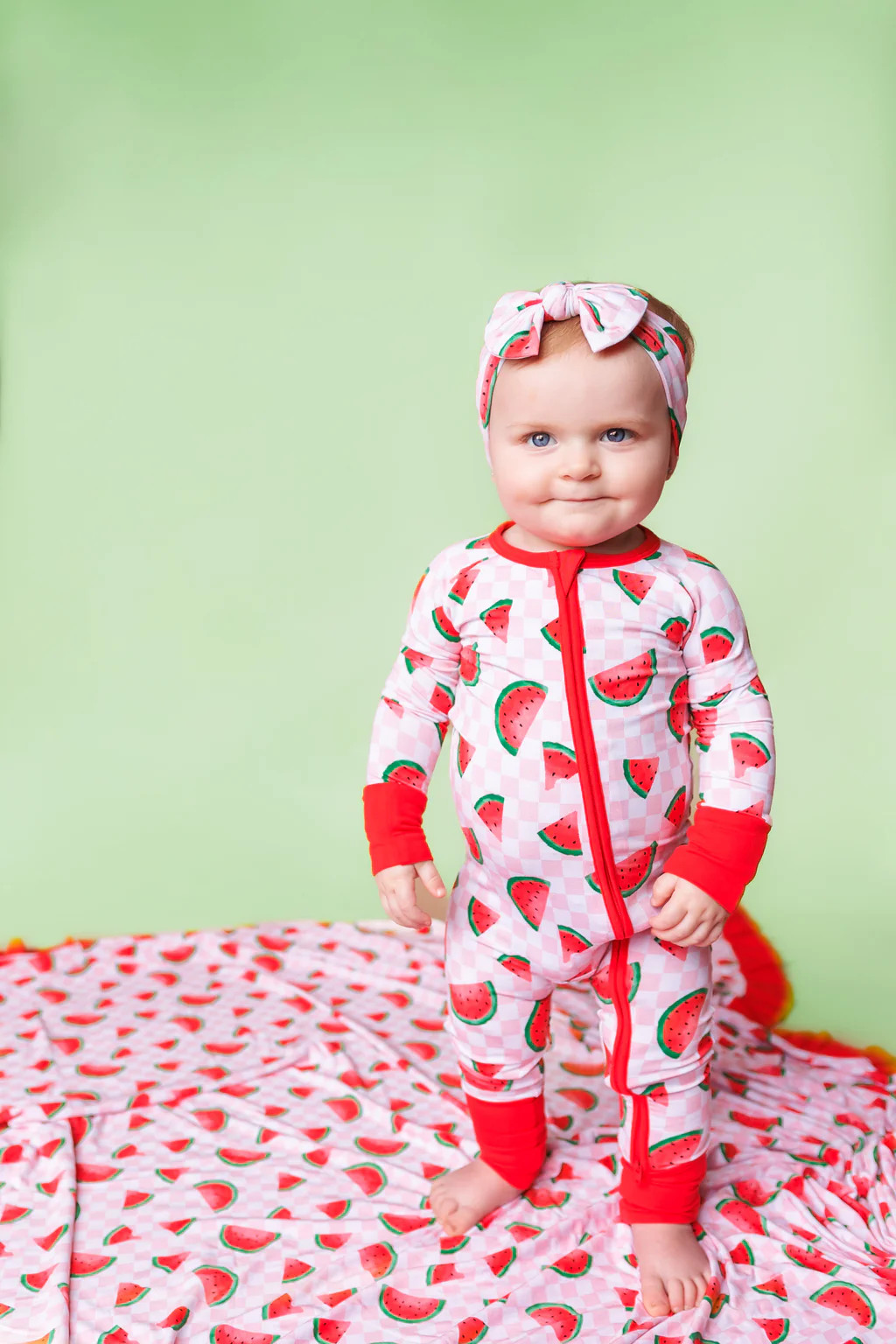 ONE IN A MELON CHECKERS DREAM ROMPER | Dream Big Little Co.