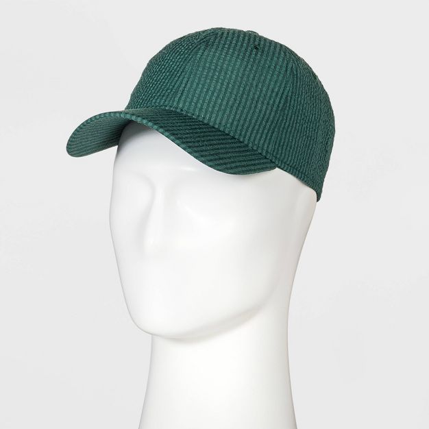 Emerald Seersucker Baseball Hat - Goodfellow &#38; Co&#8482; Green | Target