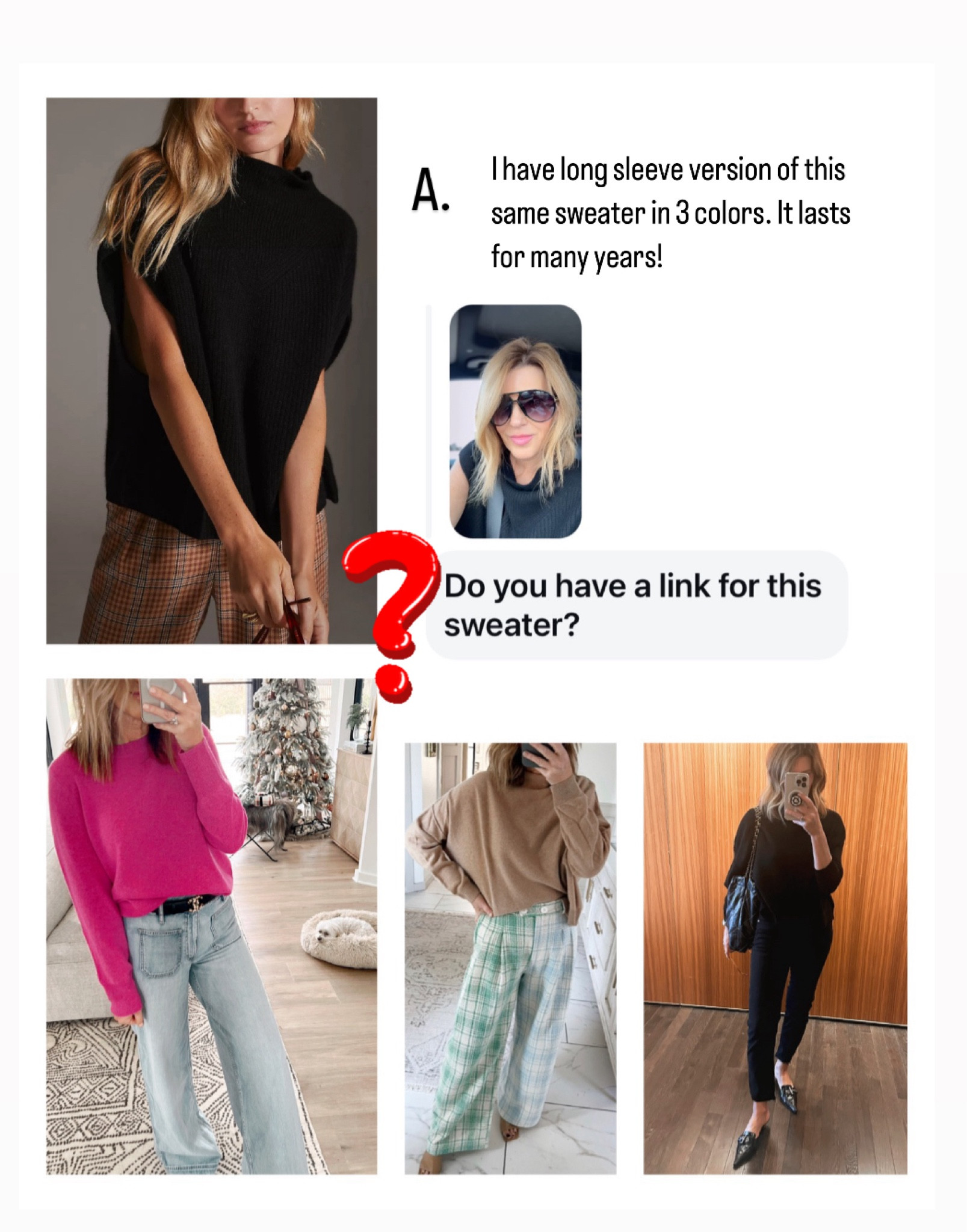 Cashmere mock neck sweater 

#LTKStyleTip #LTKOver40