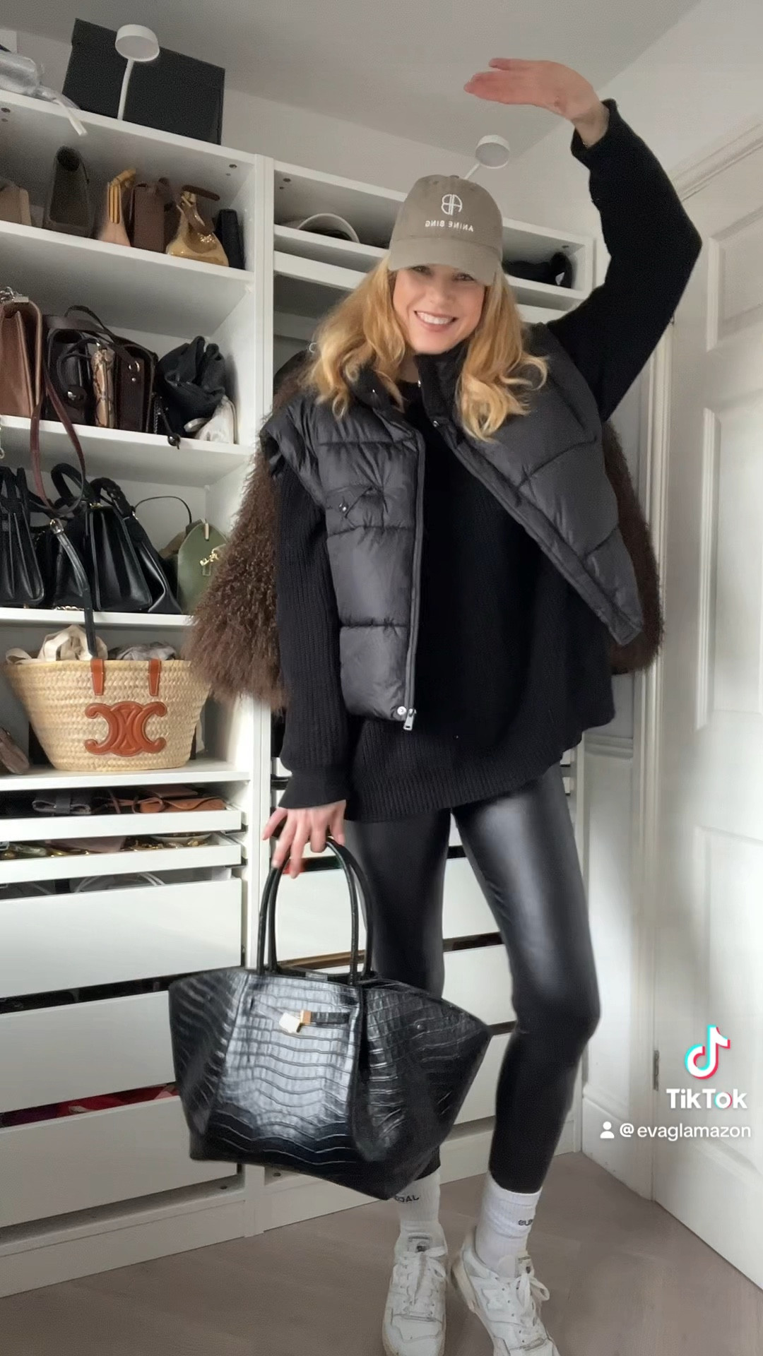 Casual outfit, winter outfit, warm outfit, puffer waistcoat, Jenni kayne jumper, demellier bag, croc bag, trainers 

#LTKuk #LTKeurope #LTKstyletip