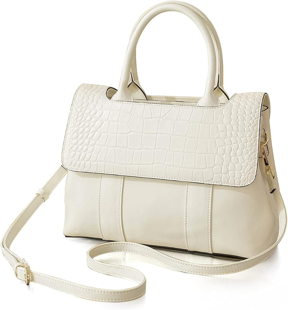 Cow Leather Handbags for Women Small Tote Bags Crossbody Bags Top-handle Purse for Mother Handbag... | Amazon (US)