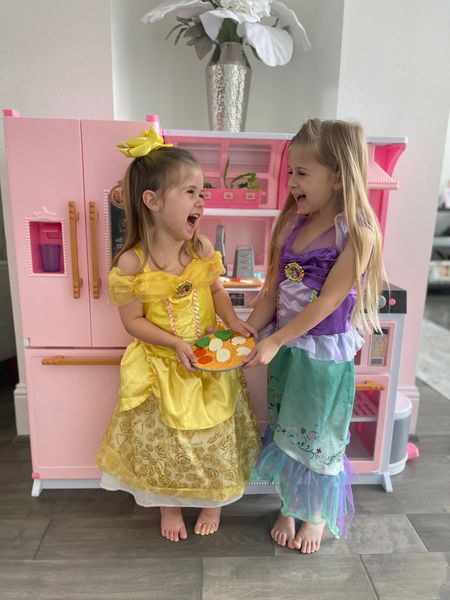 These little princesses love playing with their Disney Princess Kitchen. They recently added the Majestic Meals Pizza Kit to their collection and really enjoy baking the pizza in their oven  

#LTKKids #LTKFamily