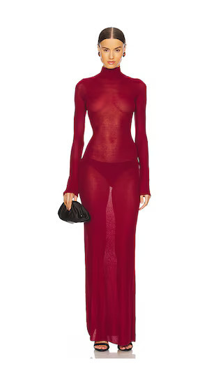 Lovers and Friends x Emma Rose Matilde Maxi Dress in Burgundy. - size M | Revolve Clothing (Global)
