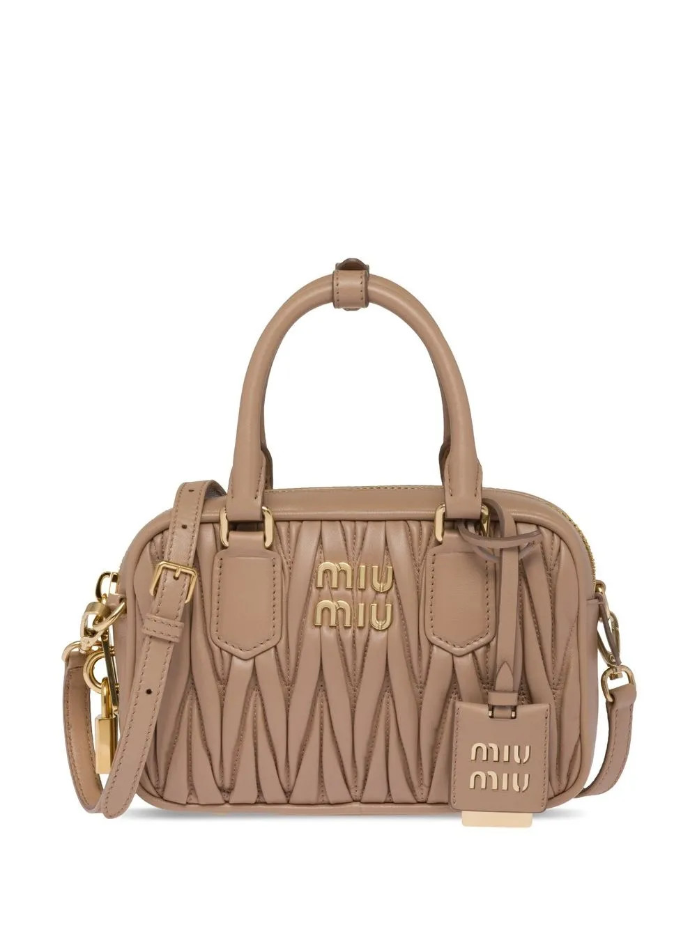 Miu Miu Matelassé Nappa Leather Mini Bag - Farfetch | Farfetch Global