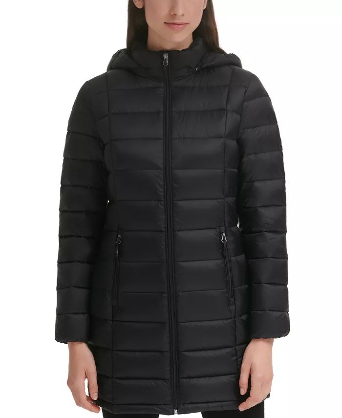 Women's Packable Hooded Down Puffer Coat, Created for Macy's | Macys (US)