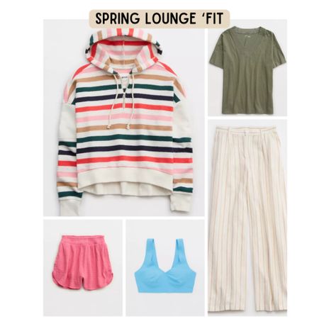 Loving this super cute lounge look for spring! That crossover from winter to spring is always hard to dress for! #aerie #traveloutfit #springstyle 

#LTKfindsunder50 #LTKfitness #LTKSpringSale