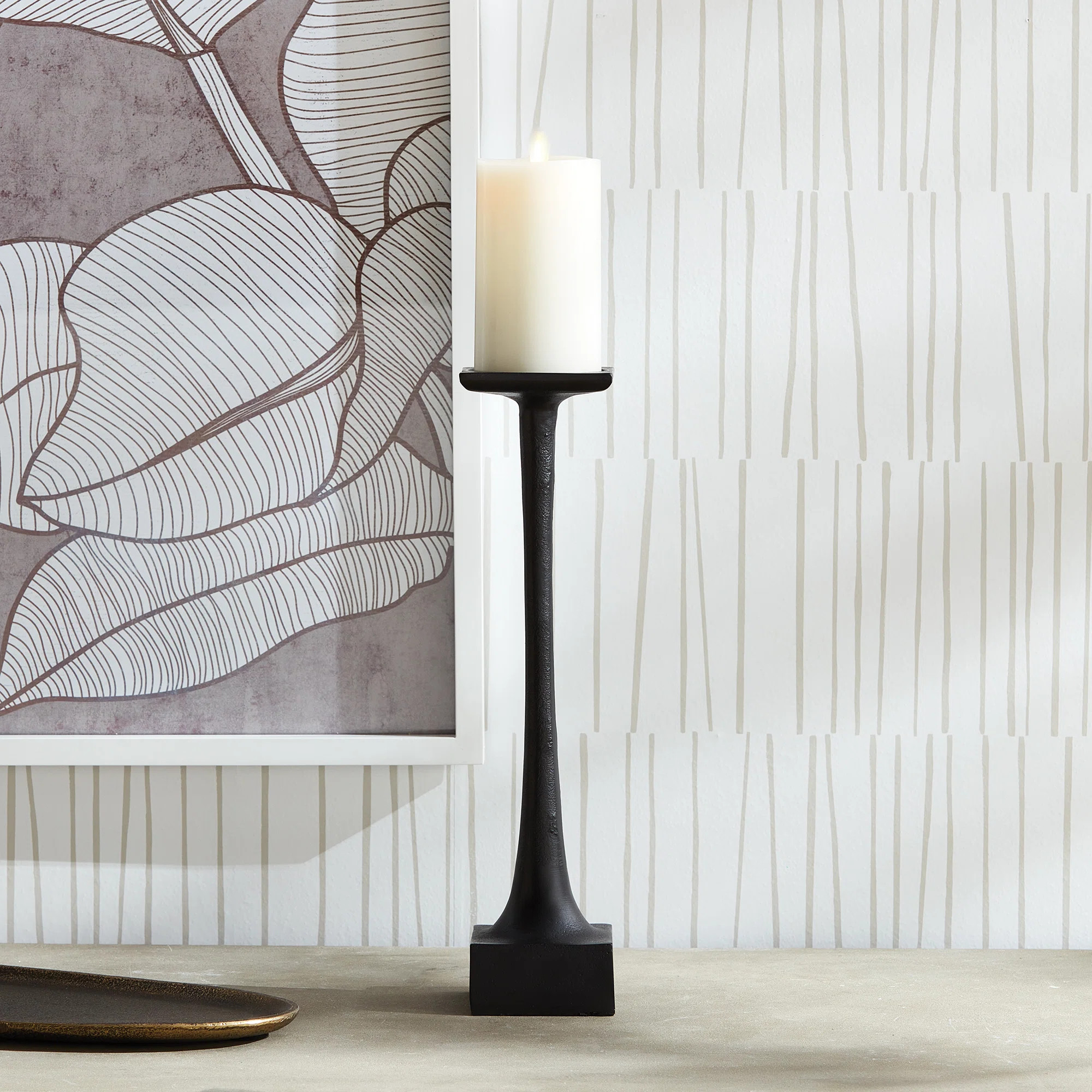 Ginny Aluminum Tabletop Candlestick | Wayfair North America