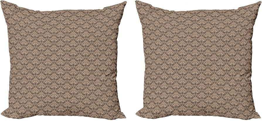 Ambesonne Adventure Decorative Throw Pillow Case Pack of 2, Camping Equipment Sleeping Bag Boots ... | Amazon (US)