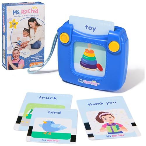 Ms. Rachel Official First Words Talking Flash Cards with Electronic Reader, 100 Words, Educational Toys & Toddler Toys for Girls & Boys Ages 1-2+ | Amazon (US)