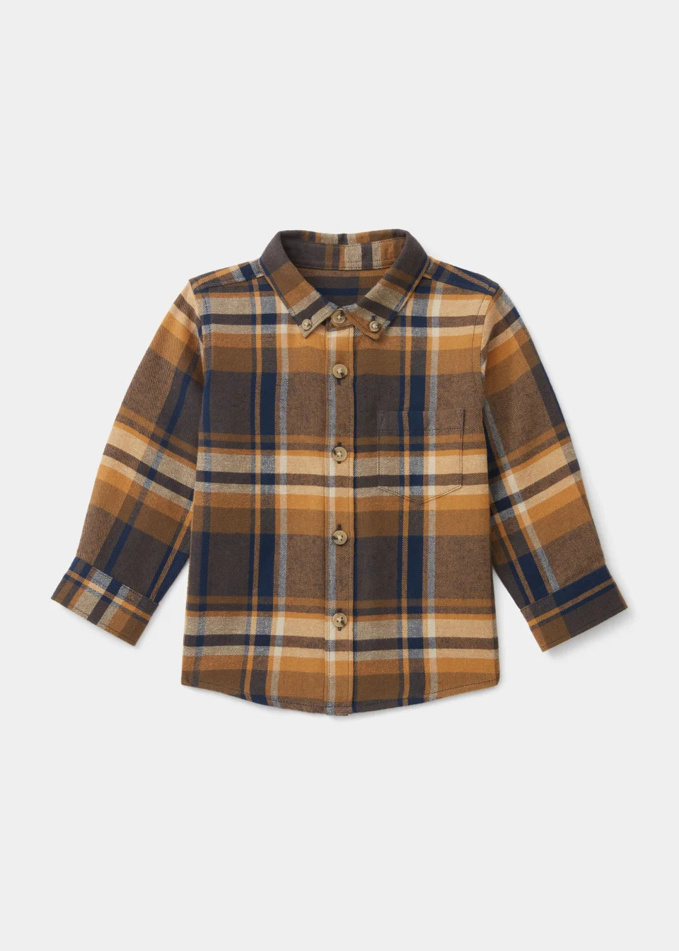 Boys Mini Me Ochre Check Shirt (9mths-6yrs) | Matalan (UK)