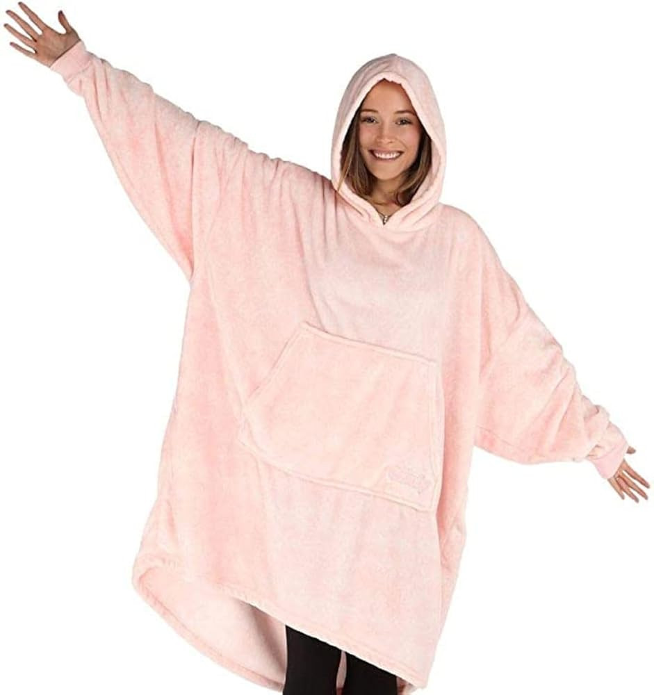 THE COMFY Dream | Lightweight Microfiber Fleece Wearable Blanket, Oversized Design Hood & Pocket ... | Amazon (US)